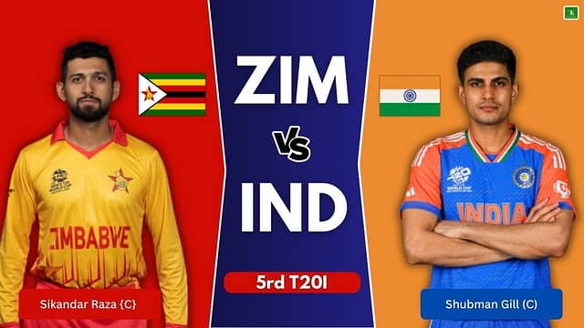 IND vs ZIM 5th T20