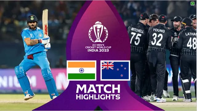IND vs NZ ICC World Cup 2023 Highlights